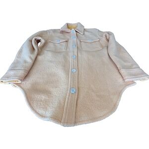 Wilfred Free Aritzia the ganna shacket shirt jacket creamsickle orange color